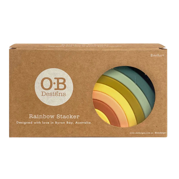 OB Designs - Silicone Rainbow Stacker - Blueberry