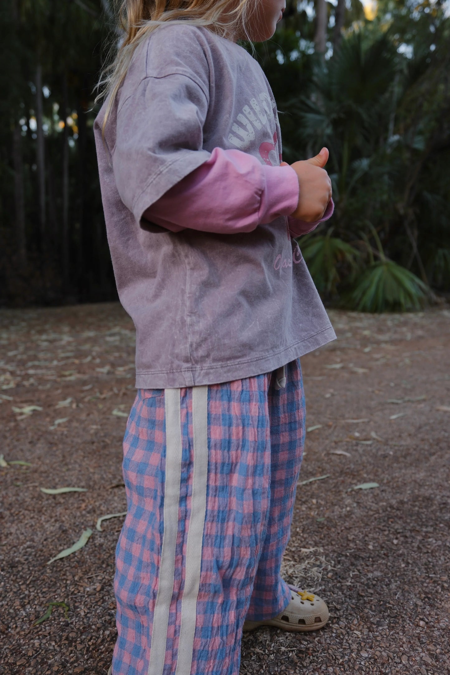 HIBISCUS CHECK MINI PANT