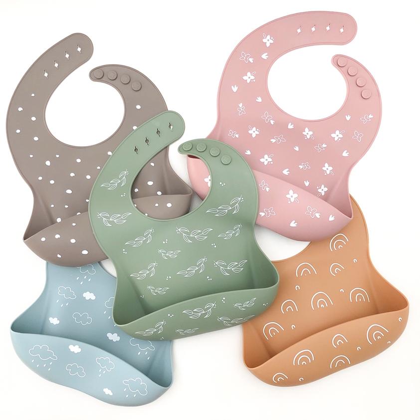 One Chew Three - Silicone Catch Bib - Elements