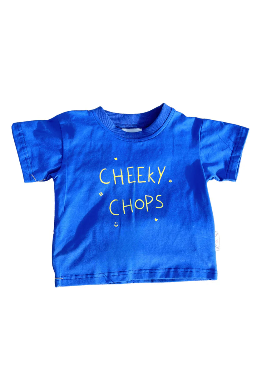 Cheeky Chops Tee ✿ Cobalt
