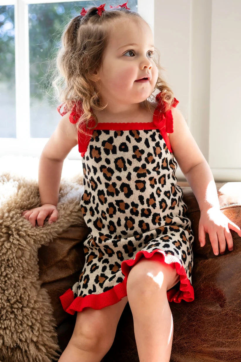 Florence Tie Dress ✿ Leopard