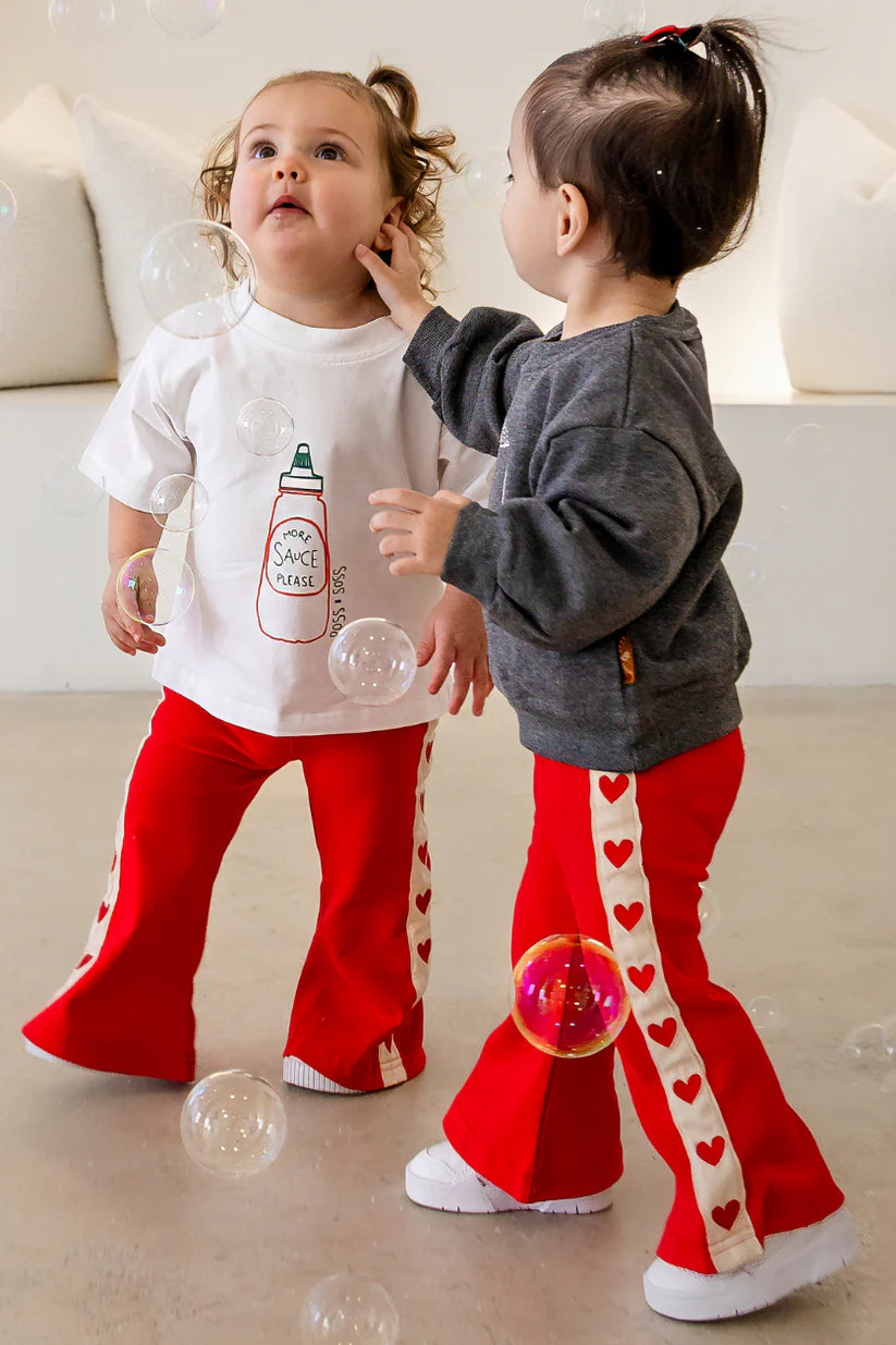 Heart Flares ✿ Fiery Red