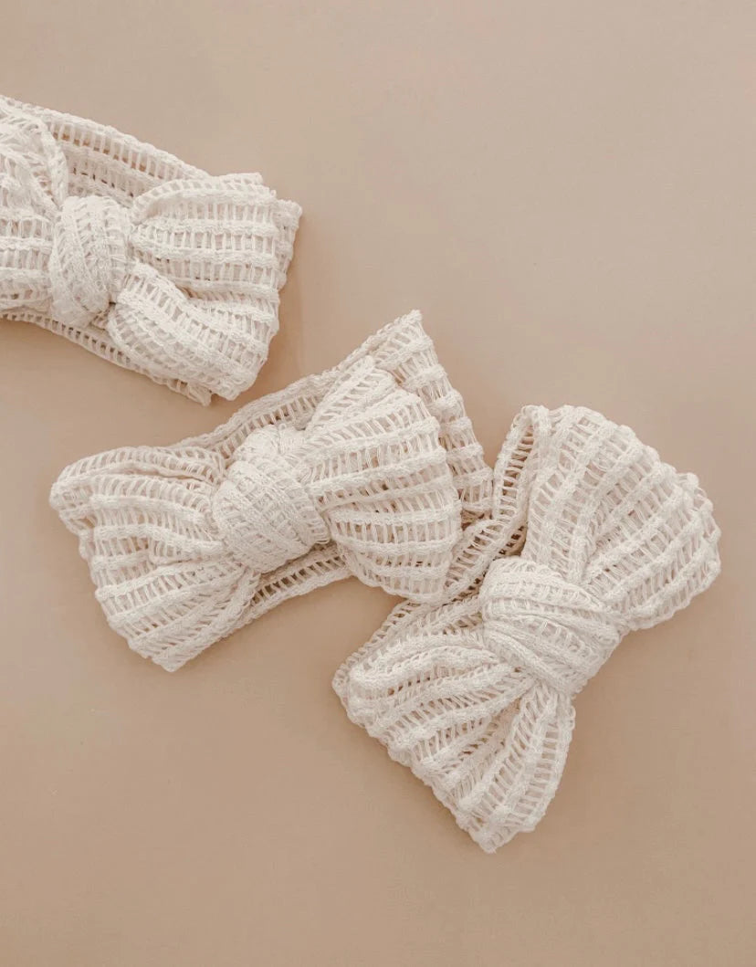 Quinn & Coco - Cream Crotchet Topknot