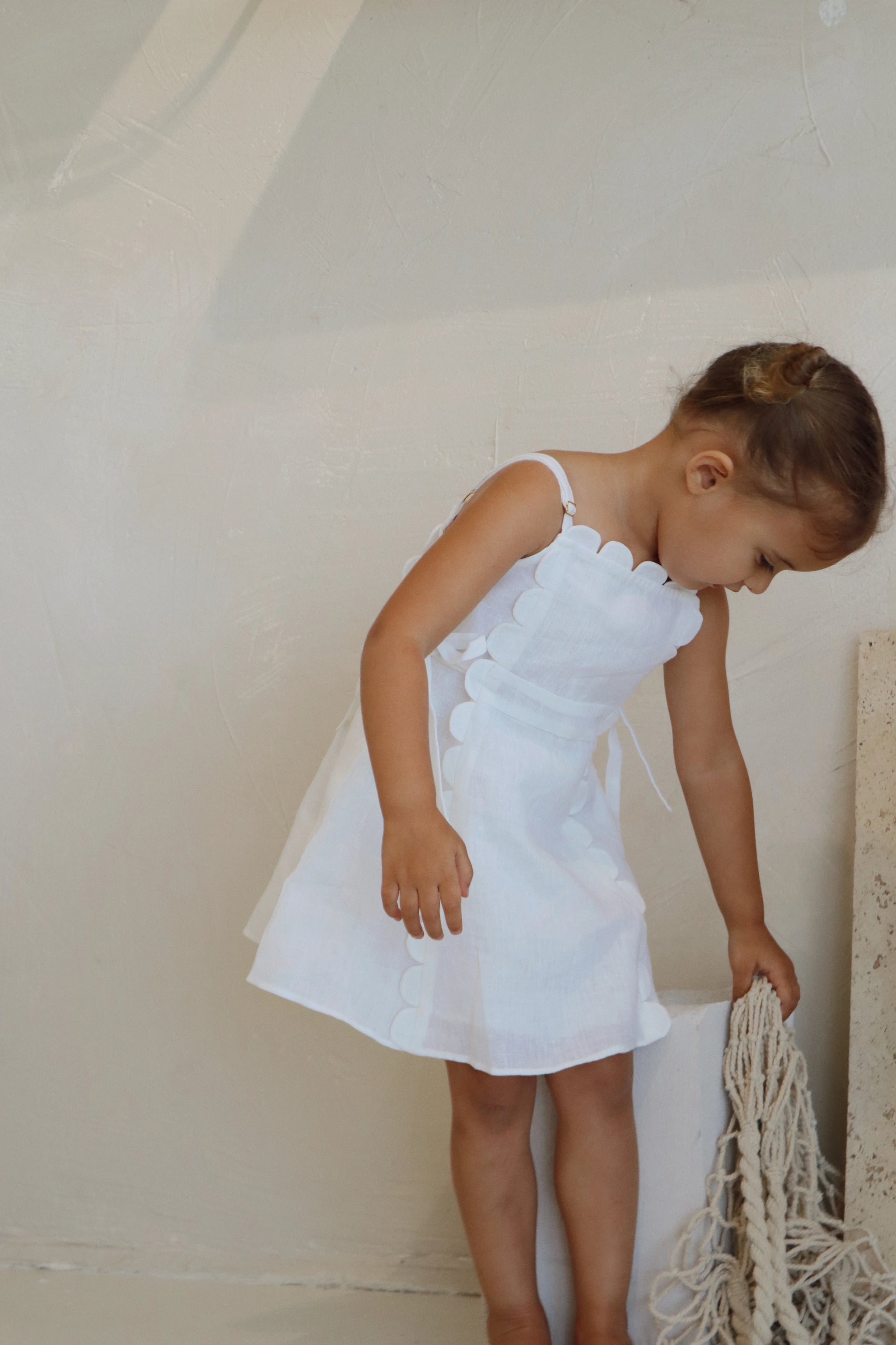 The Freya Linen Dress White – Everythings Rosie