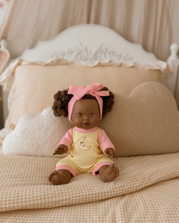 Doll Moonbeam Romper + Bow set