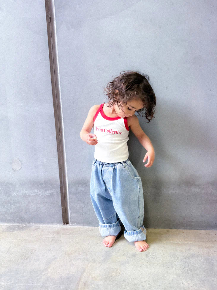 Retro Halter Tank - Red