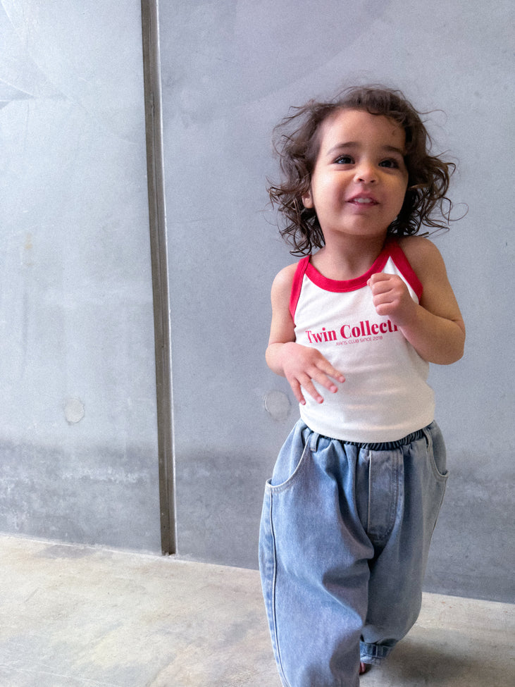 Retro Halter Tank - Red