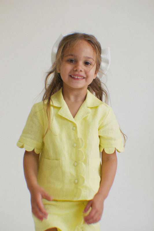 Vika - The Luna Yellow Shirt