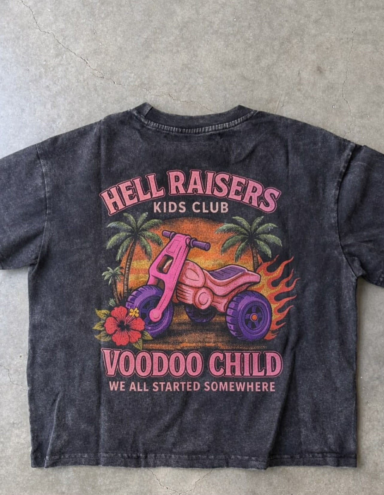 Hell Raiser tee - pink - PRE ORDER