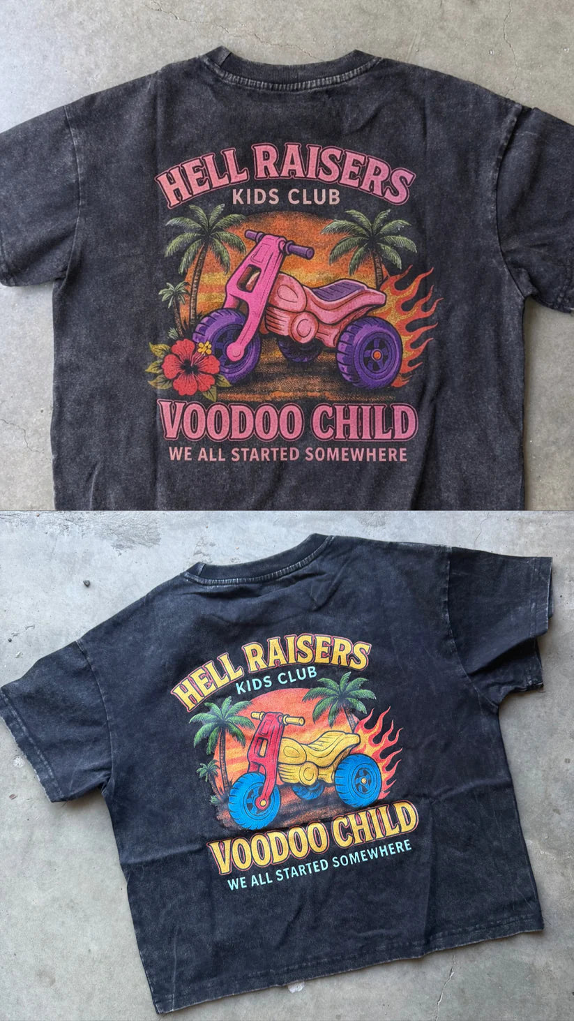 Hell Raiser tee - pink - PRE ORDER