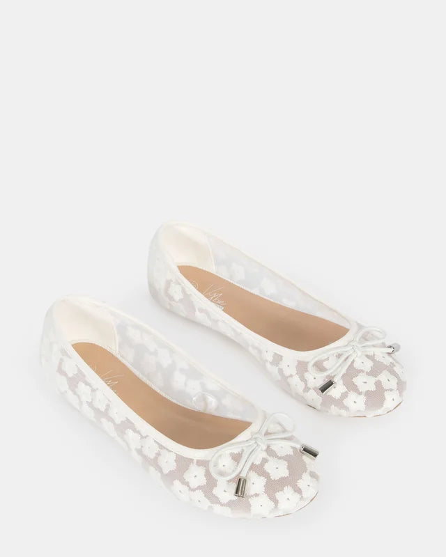 Wonder Ballet Flat - White