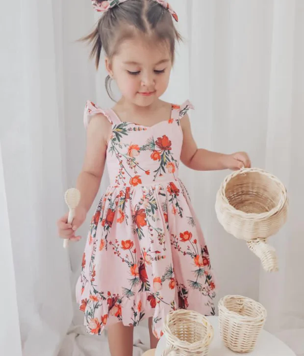 A Little Lacey - Joelle Girls Floral Dress | Everythings Rosie
